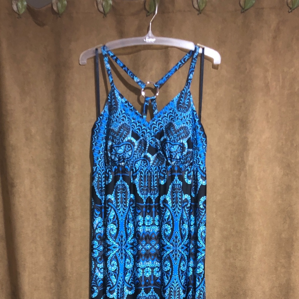 Maxi dress with strappy back detailing